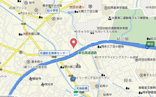 成城壱番館の地図