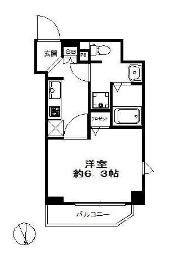 スワンズシティ南森町の間取り