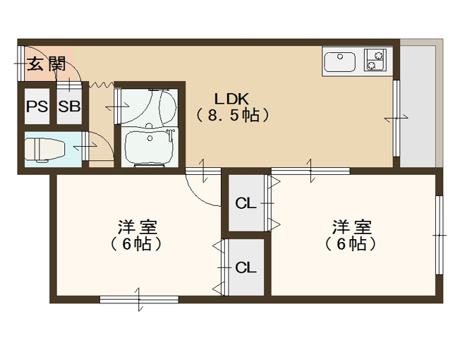 【間取り】 | エルムハイツ