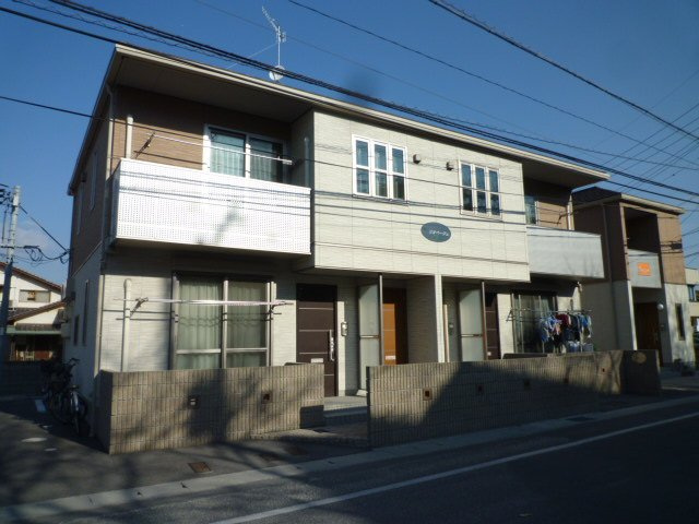 倉敷市福島のアパートの外観