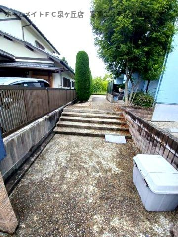 堺市南区晴美台１丁のテラスのエントランス