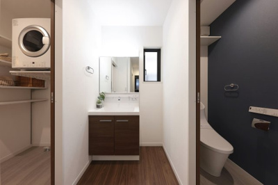  | 深谷市上柴町東戸建分譲フルクラシル | 注文住宅でも人気の独立洗面台を設置◎水回りを集約することで家事がより一層捗ります◎
