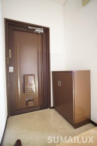 熊本市南区近見４丁目の賃貸マンションの玄関
