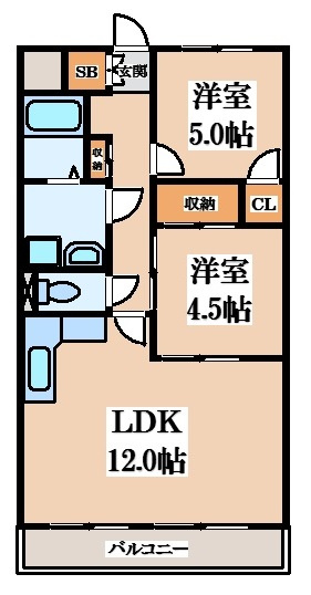 【間取り】 | ラ・ボアコートイン花園