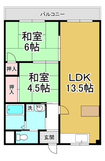 【間取り】 | コーポ衣川