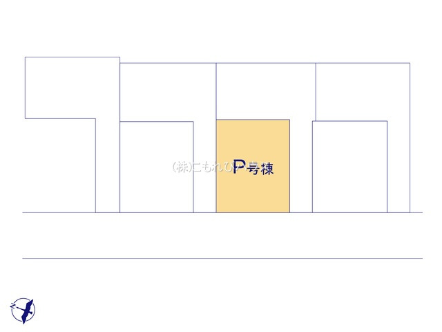 上尾市向山2丁目　ファミーユ　P号棟の区画図|P号棟