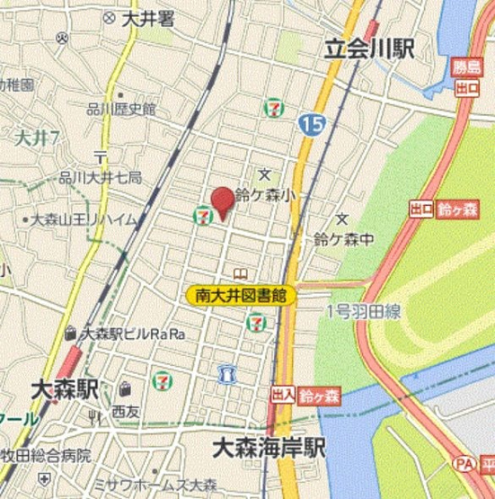 【地図】クレヴィスタ大森
