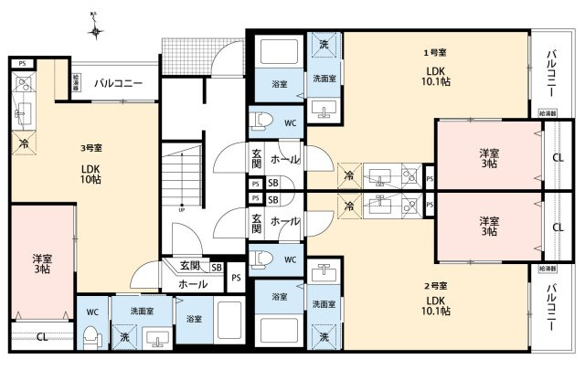GRANDBLUE todayutakaⅠの区画図