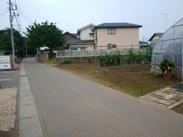 筑西市関本下土地の前面道路含む現地写真