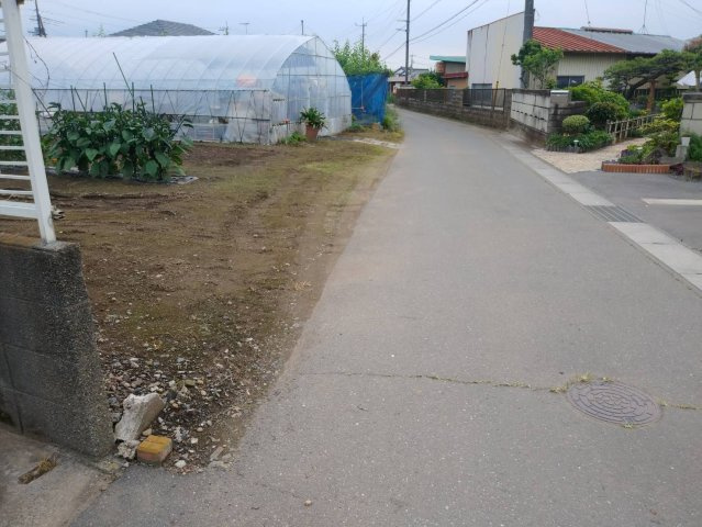 筑西市関本下土地の前面道路含む現地写真