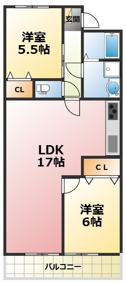 アルモニーナカモトⅠの間取り