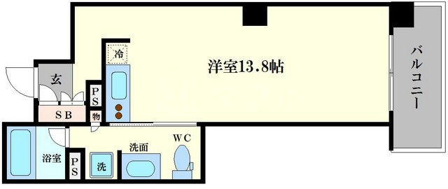ロイヤルパークス桃坂の間取り