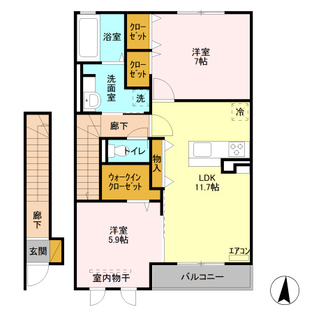 【間取り】 | コリーヌB