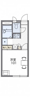 【間取り】 | レオパレス内守谷 | 画像2