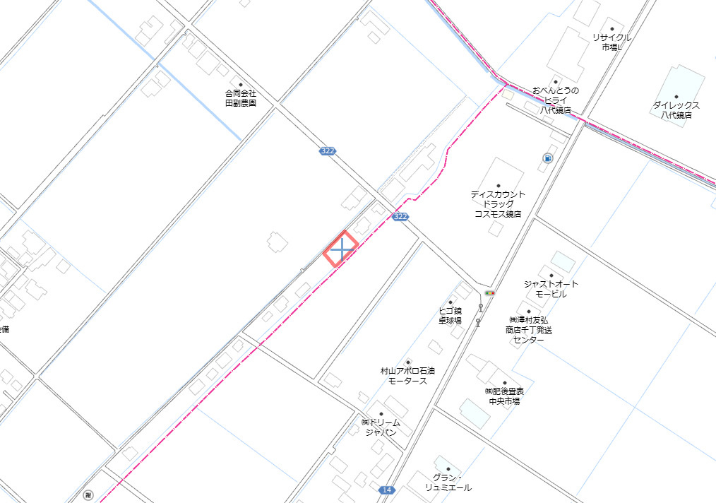 鏡町両出土地の地図|近くにコンビニ・ドラッグストアがあり便利な場所です◎