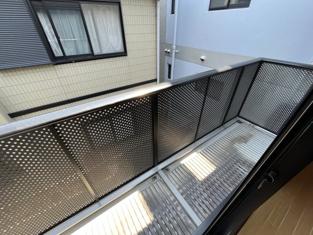 リビング清水町のバルコニー