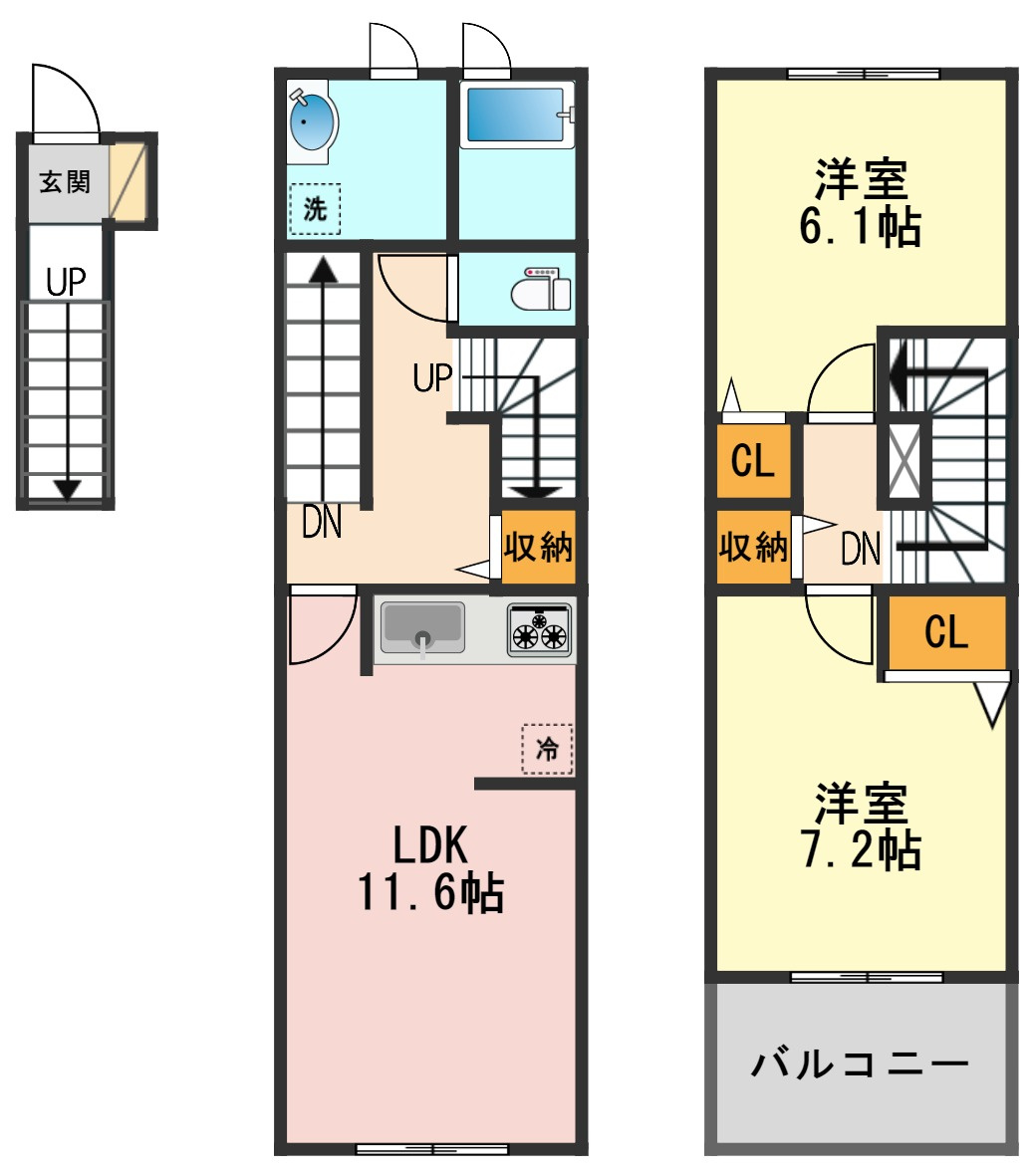 プロシード アンジュの間取り