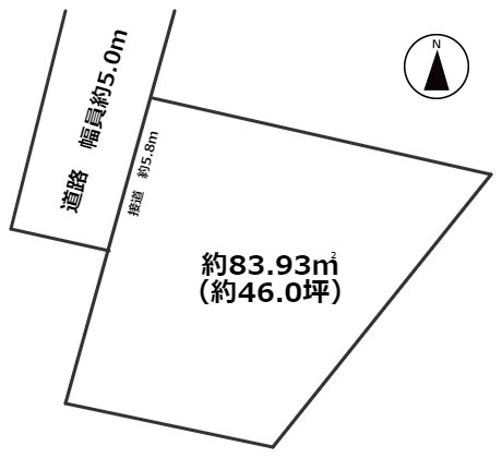 高島市新旭町饗庭土地の土地図