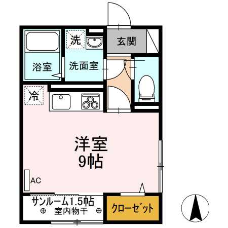 アクシス寺町の間取り
