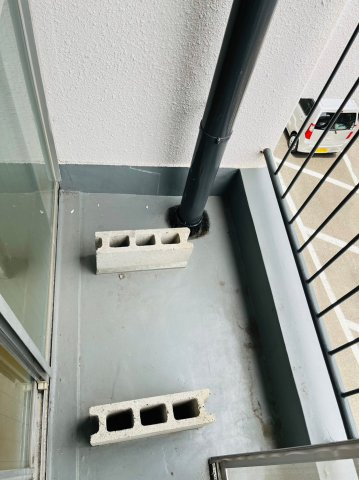 仲介手数料0円！！コーポ竹味のバルコニー