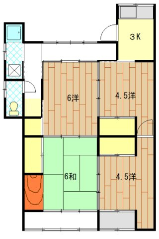 山口市三の宮２丁目の一戸建ての間取り