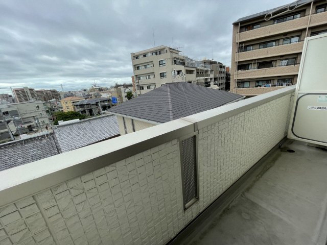 憩ハイツのバルコニー