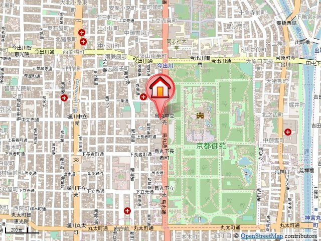 パレスサイド中立売の地図