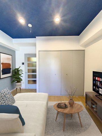 ニュー玉川ハイムの居間・リビング|※バーチャル家具を配置した画像を使用しております。