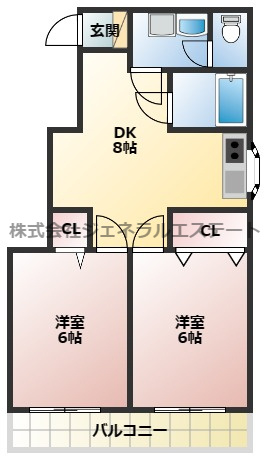 福田マンションの間取り