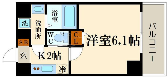 グランパシフィック今宮の間取り