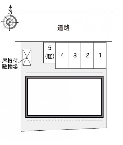 レオパレス六呂丸の駐車場