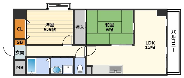 パルテール北の間取り