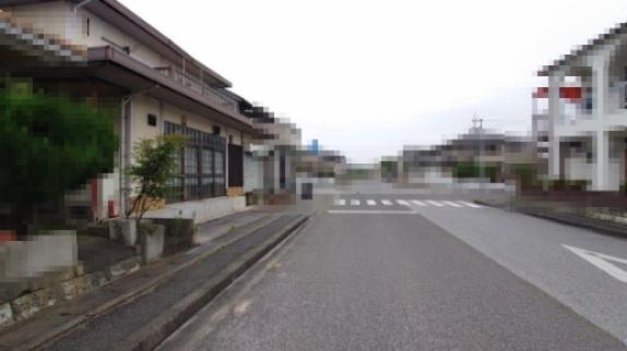 彦根市大藪町古屋付土地の前面道路含む現地写真