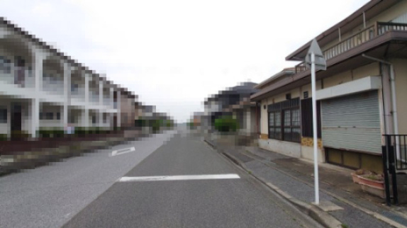 彦根市大藪町古屋付土地の前面道路含む現地写真