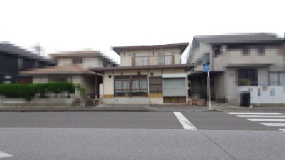 彦根市大藪町古屋付土地の前面道路含む現地写真