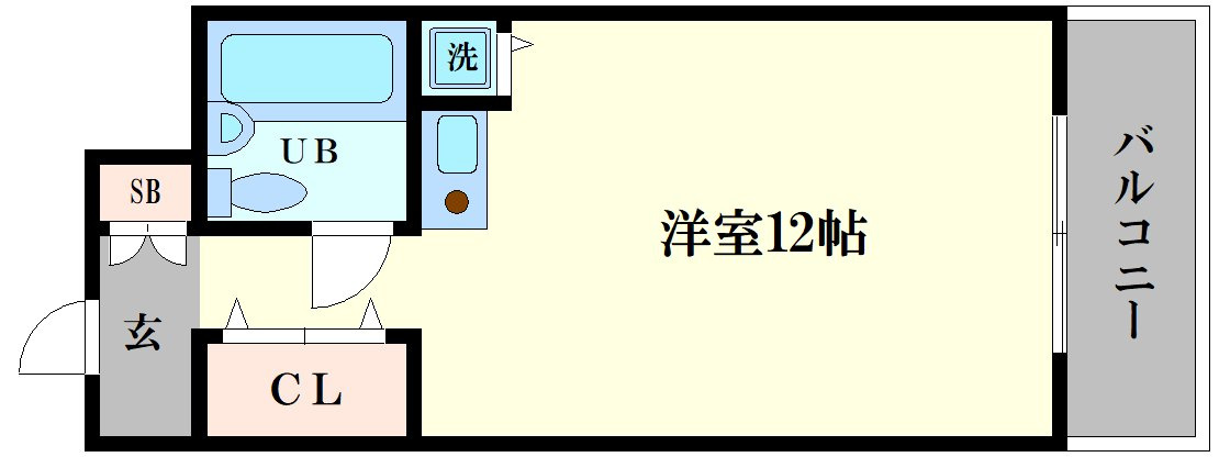 ライオンズマンション難波南第二の間取り