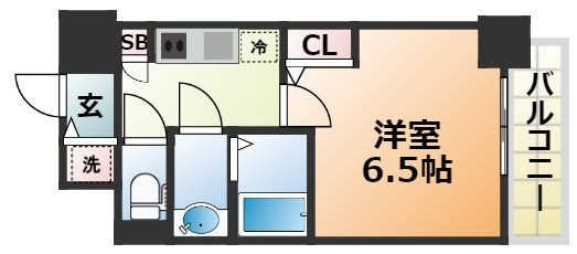 S-RESIDENCE神戸元町の間取り
