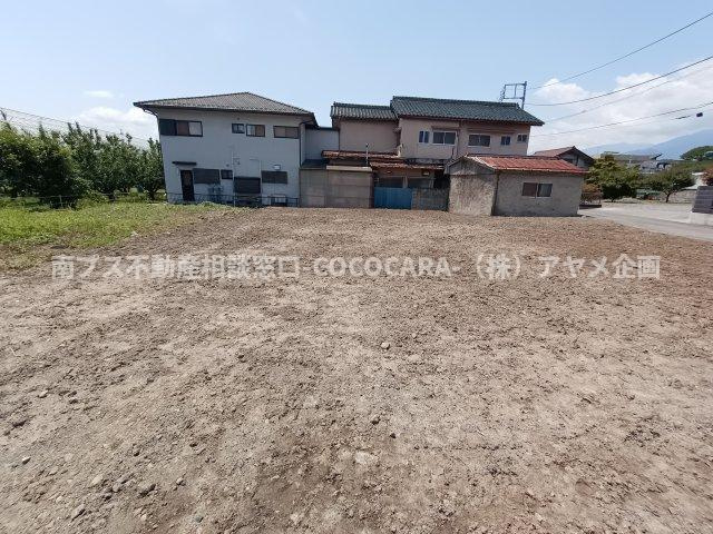 南アルプス市西野　土地　109坪の外観|北側より撮影