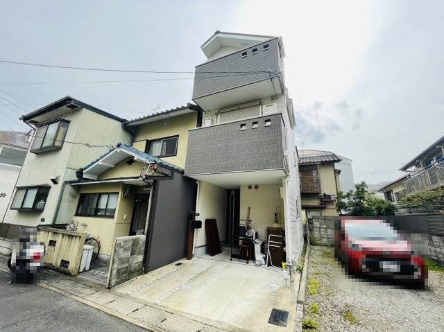 嵯峨苅分町の前面道路含む現地写真