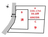 高崎市棟高町売地　Ａの画像