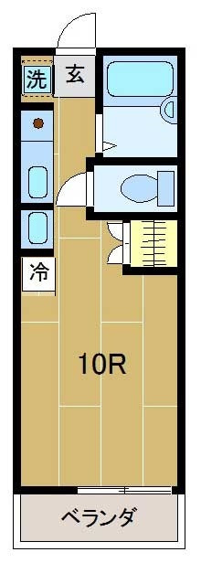 コーポＭの間取り