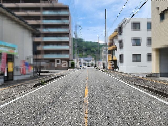 高知市北高見町　土地の前面道路含む現地写真|東側接道