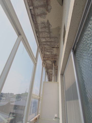 浜本マンションのバルコニー