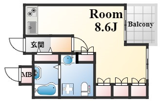 リーガル神戸中山手通りの間取り
