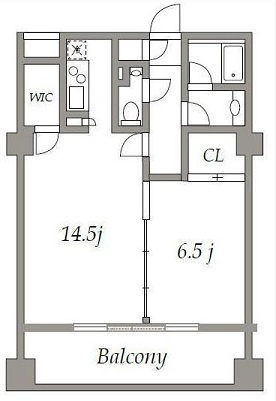 千代田区富士見１丁目の賃貸マンションの間取り