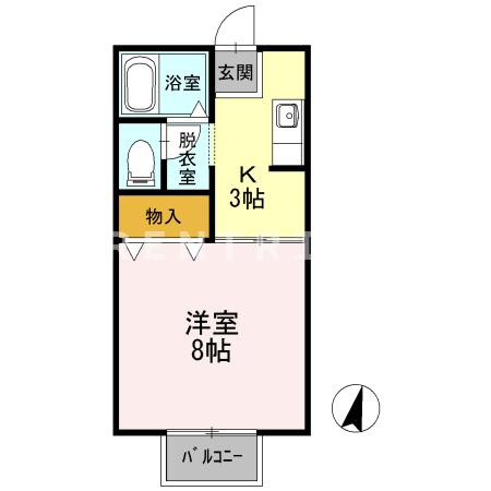 セジュール高畑 Ｂの間取り