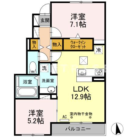 モン.ソレイユの間取り