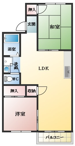【間取り】 | パークハイツ加太