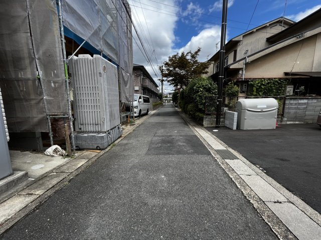 友岡１丁目のおうちの前面道路含む現地写真