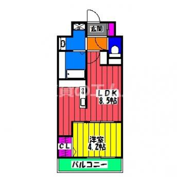 【間取り】 | エルグランド東比恵 | エルグランド東比恵の間取り